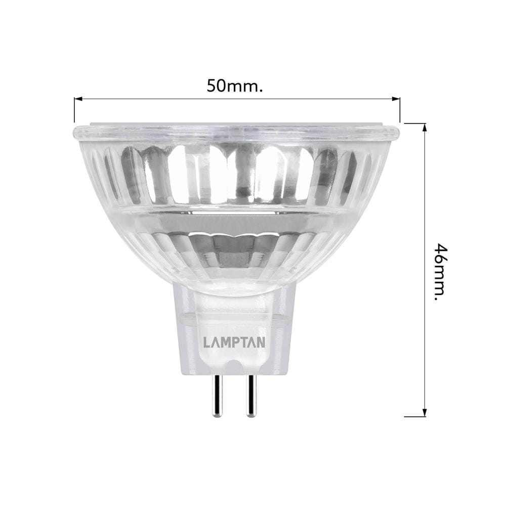 หลอด LED LAMPTAN MR16 GLAZE 7 วัตต์ WARM WHITE GU5.3