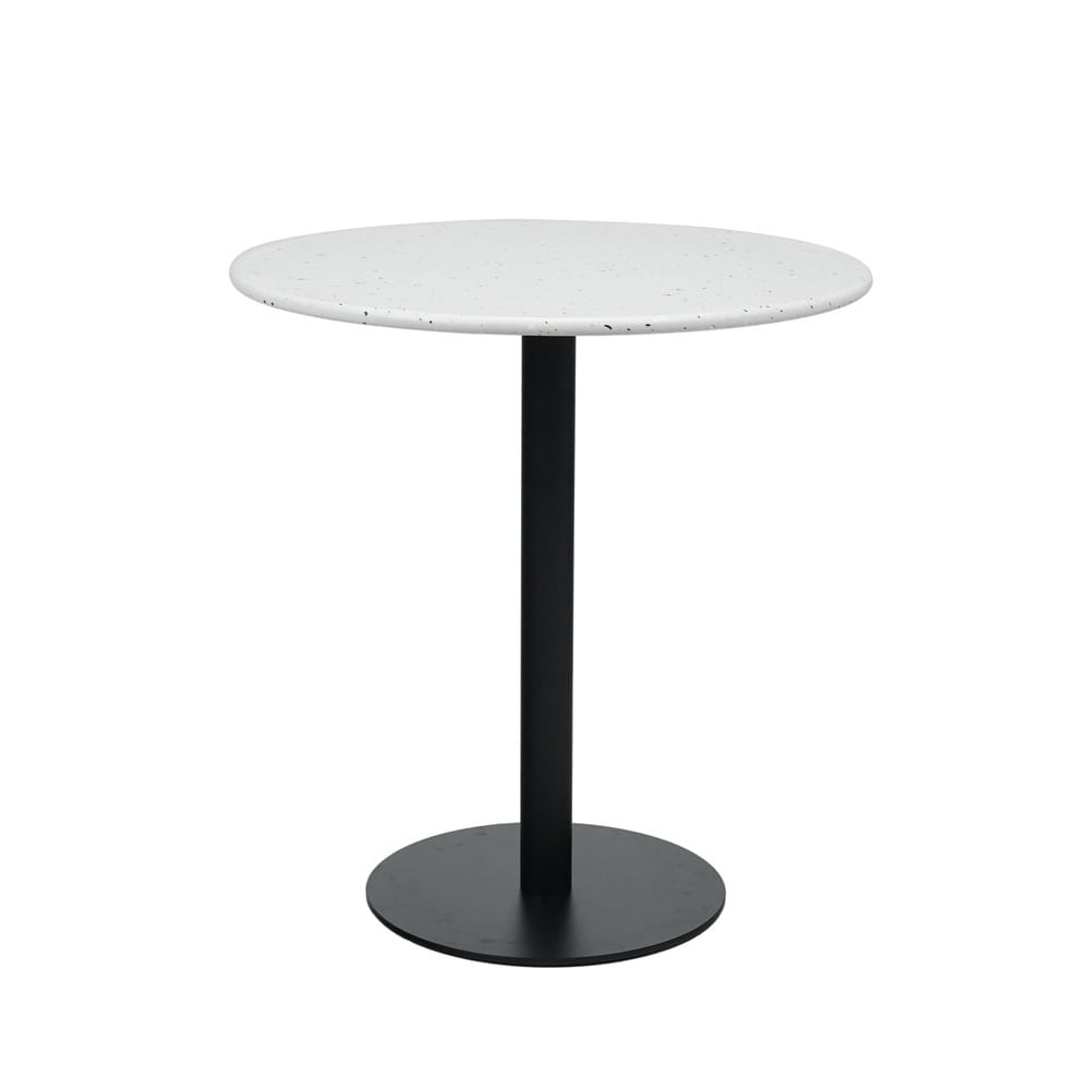 โต๊ะสนาม BENETTA TERRAZZO 70 ซม. สีขาว/ดำ