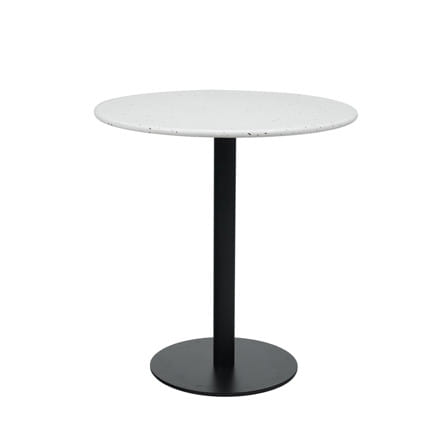 โต๊ะสนาม BENETTA TERRAZZO 70 ซม. สีขาว/ดำ_0