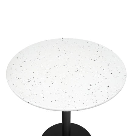โต๊ะสนาม BENETTA TERRAZZO 70 ซม. สีขาว/ดำ_1