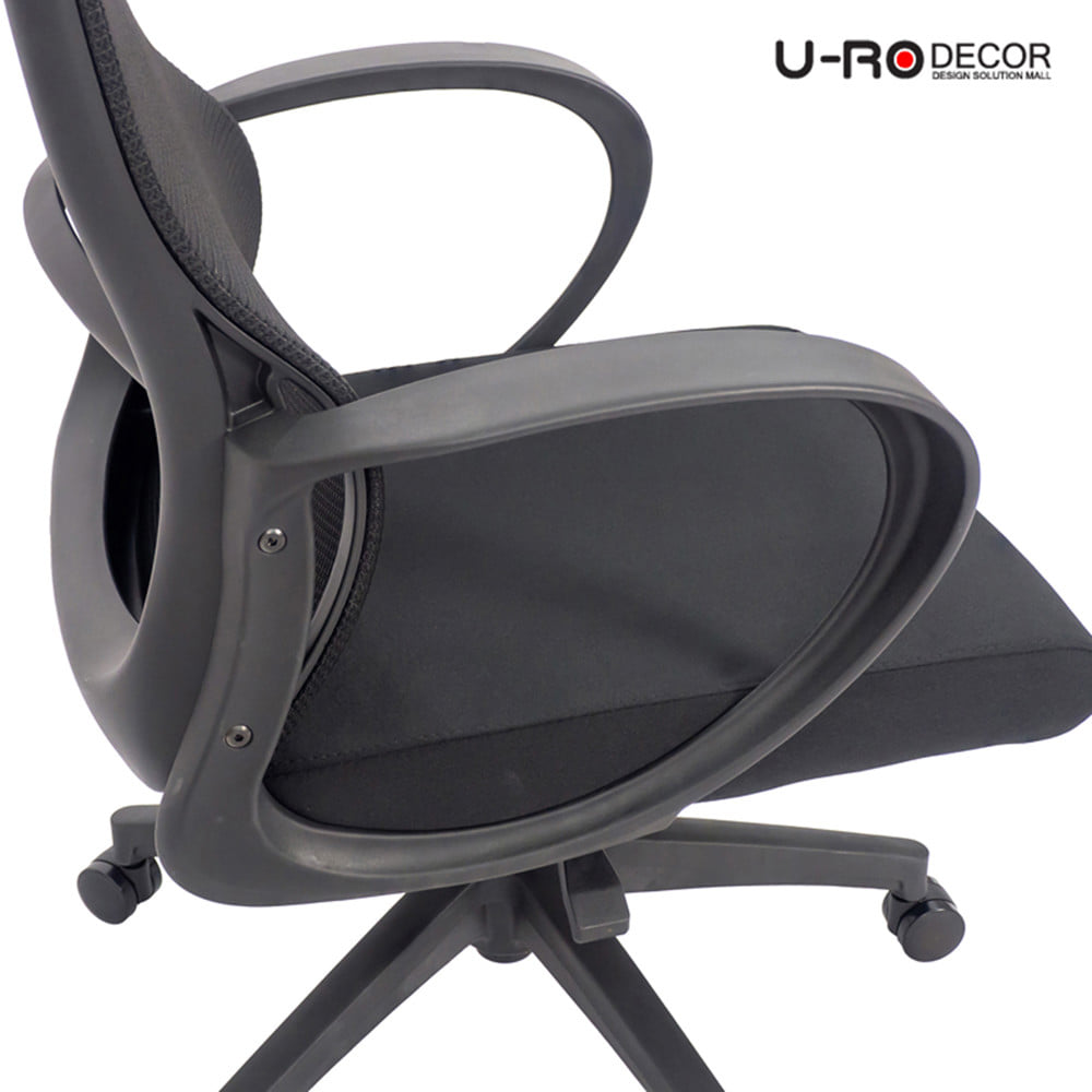 เก้าอี้สำนักงาน U-RO DECOR NAILA สีดำ