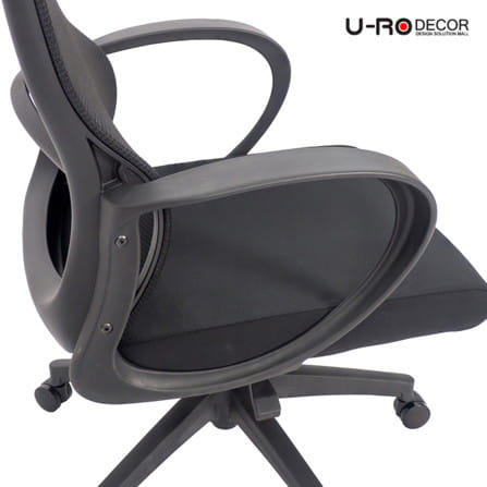 เก้าอี้สำนักงาน U-RO DECOR NAILA สีดำ_2