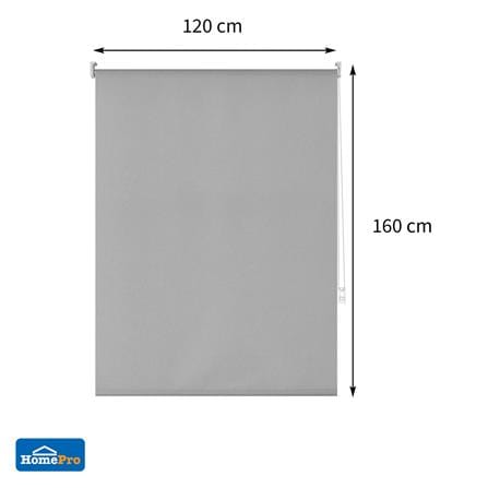 ผ้าม่านม้วน HOME LIVING STYLE RADIAN 120x160 ซม. สีเทา_4