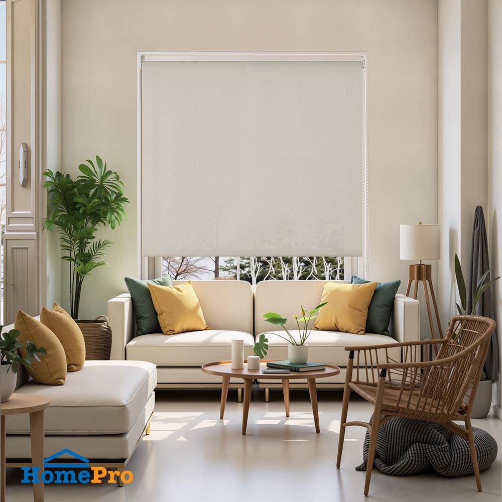 ผ้าม่านม้วน HOME LIVING STYLE RADIAN 120x160 ซม. สีครีม