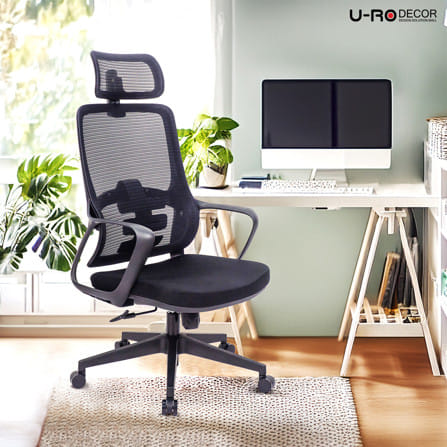 เก้าอี้สำนักงาน U-RO DECOR NORA สีดำ_8