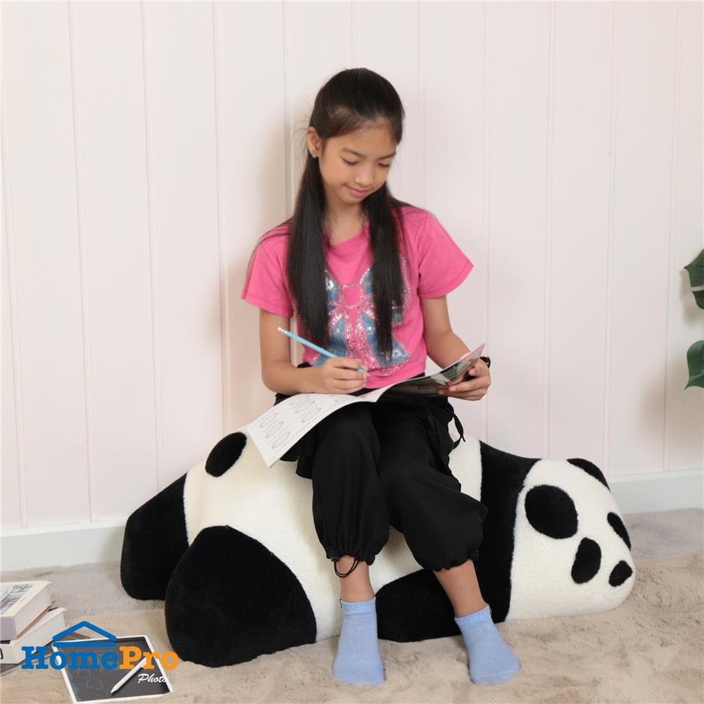 เบาะรองนั่ง SNAZZ PANDA 24X36 นิ้ว สีขาว/ดำ