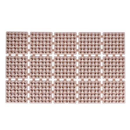 แผ่นกันลื่น HOME LIVING STYLE WAFFLE 40X66 ซม. สีกากี_0