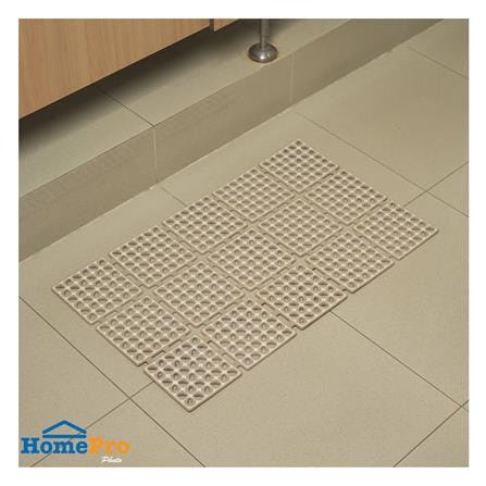 แผ่นกันลื่น HOME LIVING STYLE WAFFLE 40X66 ซม. สีกากี_4