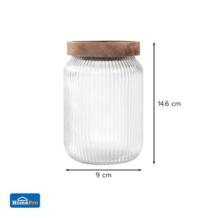 ขวดโหลแก้วฝาดึง 630 มล. KECH TIMBER_4