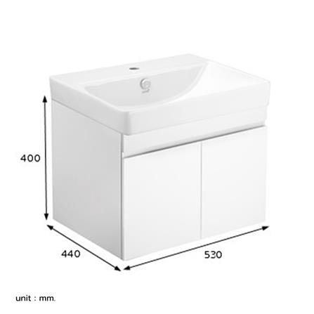 เคาน์เตอร์ COTTO VP0006WH สีขาว_1