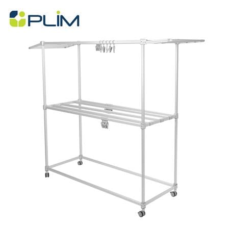 ราวตากผ้าอะลูมิเนียม มีปีกพับได้ 9 เส้น PLIM ALUFLEX 1.5 เมตร_0