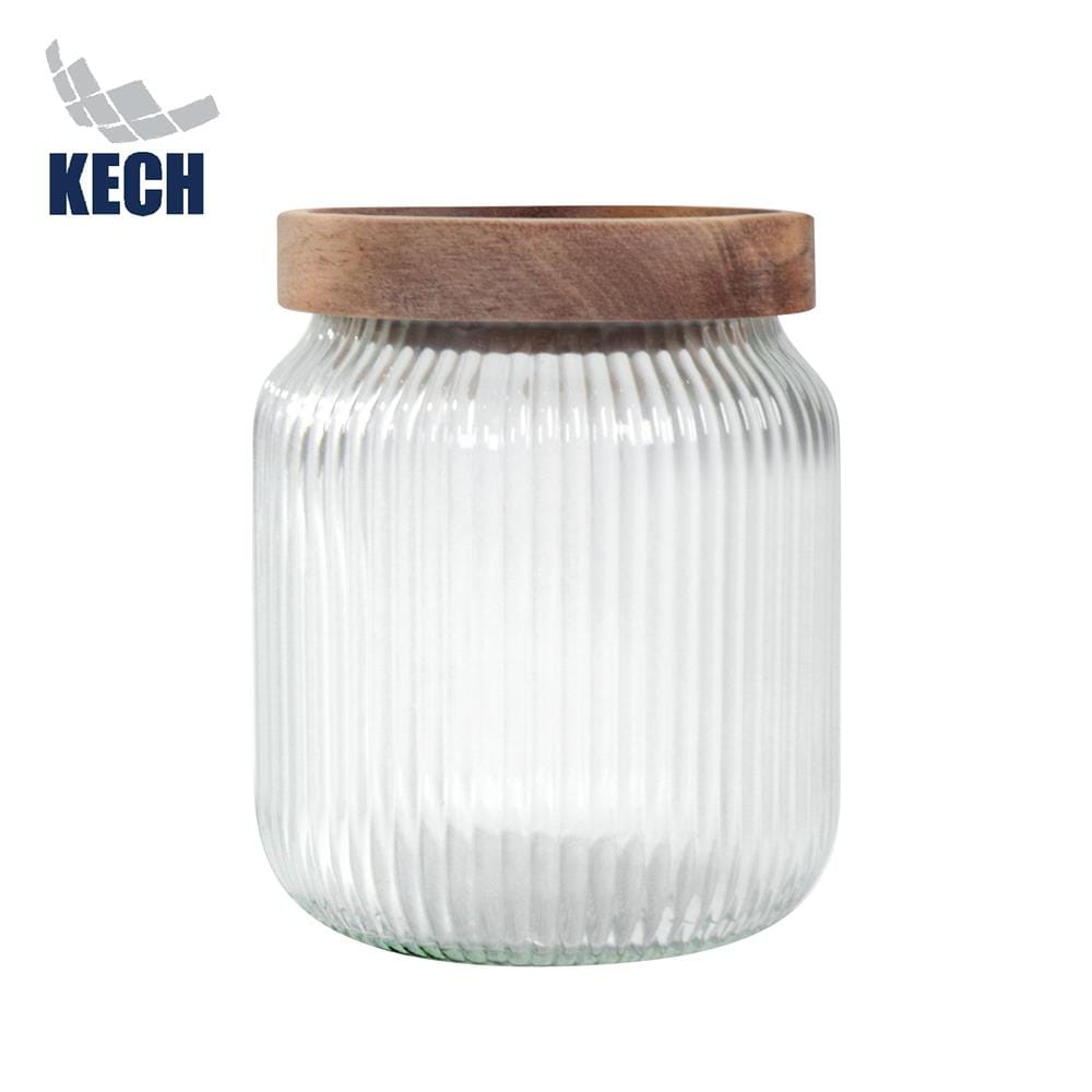 ขวดโหลแก้วฝาดึง 460 มล. KECH TIMBER