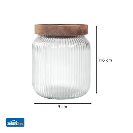 ขวดโหลแก้วฝาดึง 460 มล. KECH TIMBER_4