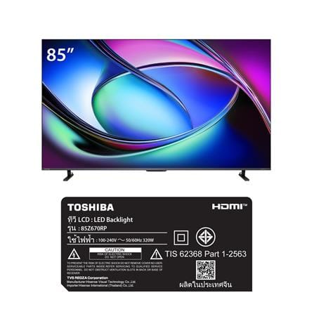 ทีวีมินิแอลอีดี 85 นิ้ว TOSHIBA (4K, MINI LED, VIDAA) 85Z670RP_8