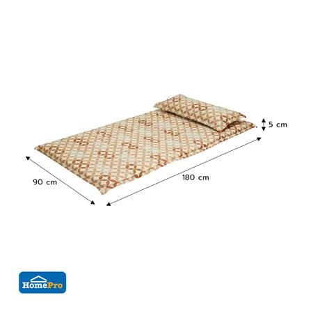 ที่นอนปิกนิก HOME LIVING STYLE MOTION 90x180 ซม. สี BROWN_8