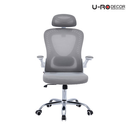 เก้าอี้สำนักงาน U-RO DECOR ASTRO สีเทา_1