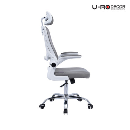 เก้าอี้สำนักงาน U-RO DECOR ASTRO สีเทา_3