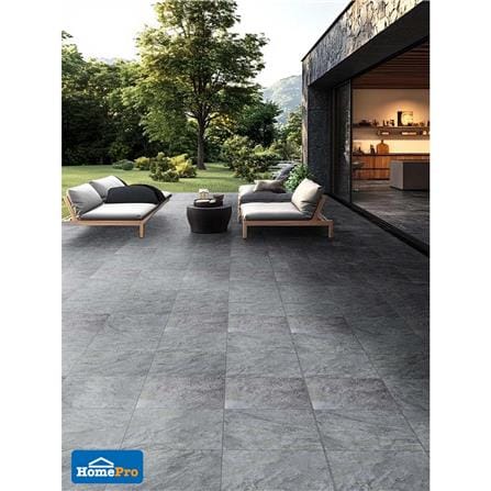 กระเบื้องพื้นพอร์ซเลน 16x16 นิ้ว COTTO เทรย์ เทา PM 0.96 ตร.ม._3