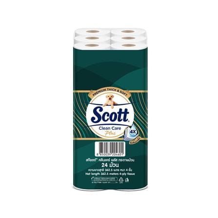 กระดาษชำระ SCOTT CLEAN CARE PLUS (แพ็ก 24 ชิ้น)_1