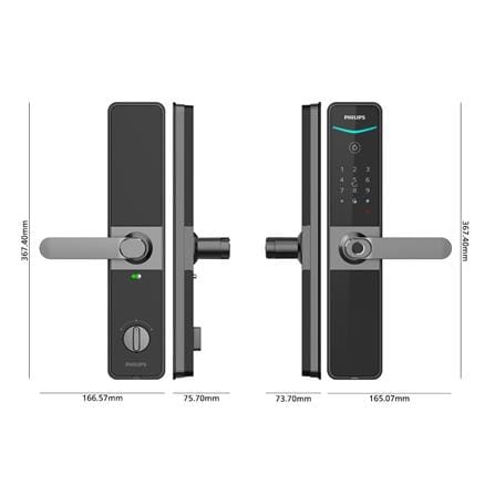 กลอนประตูดิจิตอล PHILIPS PHL-610 สีดำ_5