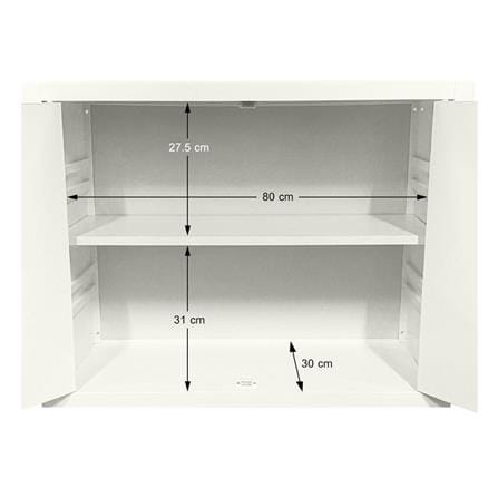 ตู้แขวนคู่ ABS CABIN HOLLYN 87.8x67.5 ซม. สีเบจ_6