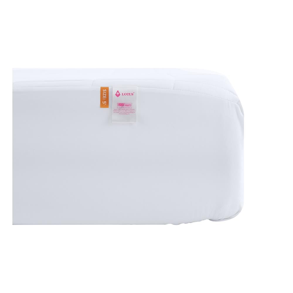 ผ้ารองกันเปื้อน QUEEN SIZE LOTUS FULL FIT PERFECT SLEEP สีขาว