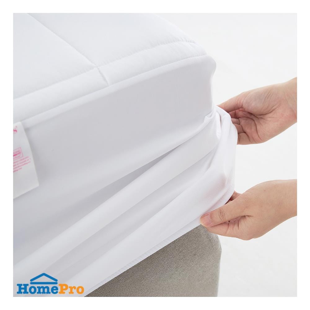 ผ้ารองกันเปื้อน QUEEN SIZE LOTUS FULL FIT PERFECT SLEEP สีขาว