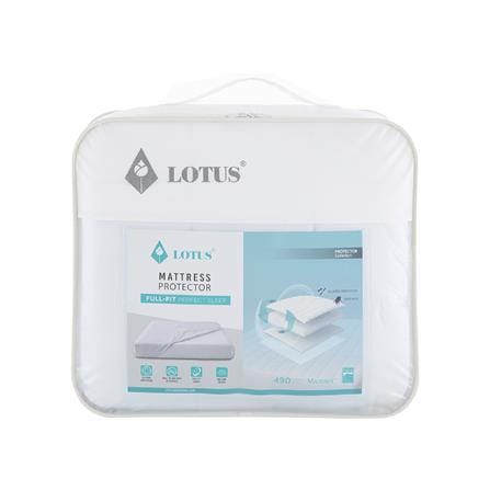 ผ้ารองกันเปื้อน QUEEN SIZE LOTUS FULL FIT PERFECT SLEEP สีขาว_5