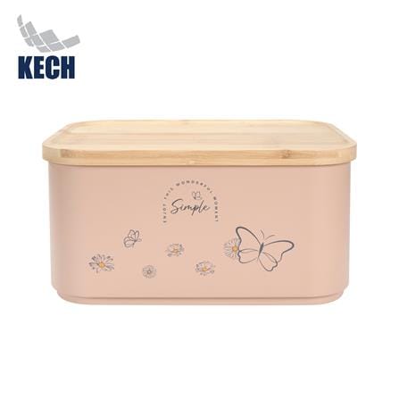 ขวดโหลเหลี่ยมฝาดึง 8.8 ลิตร KECH MOTHA สีชมพู_0