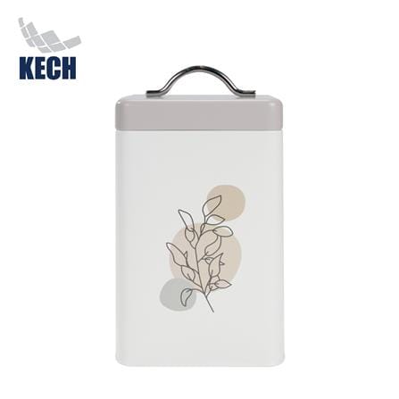 ขวดโหลเหลี่ยมฝาดึง 0.95 ลิตร KECH BUDY สีเทา_0