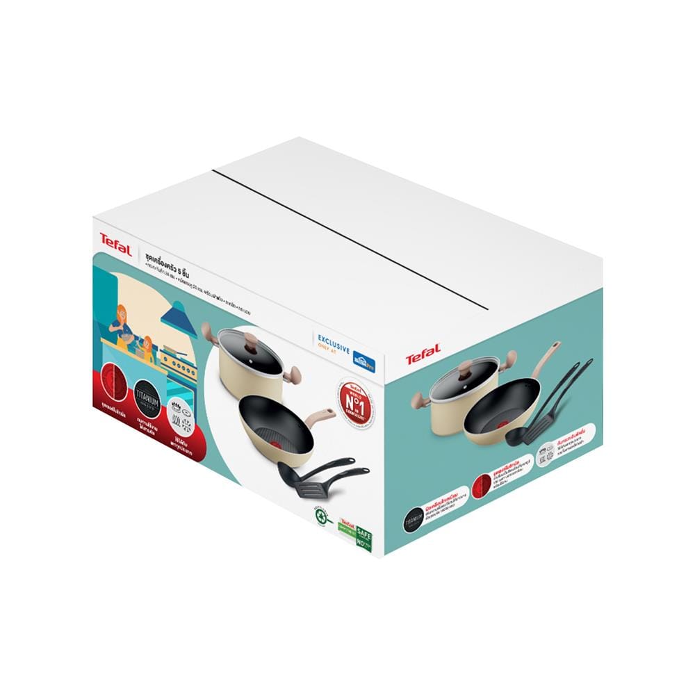 ชุดเครื่องครัว TEFAL DAISY EXCLUSIVE DEAL IH 5 ชิ้น