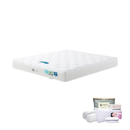ที่นอนไฮบริด 6 ฟุต LOTUS รุ่น ASCOTT ICETECH พร้อมชุดเครื่องนอน 11 ชิ้น