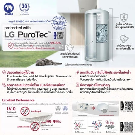 ถังเก็บน้ำ JUMBO NARA 550 ลิตร สีเทาแครยอนเกรย์_5