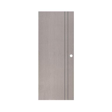 ประตูภายใน UPVC เจาะลูกบิด ECO-DOOR PE2 80x200 ซม. สีเทาอ่อน_0