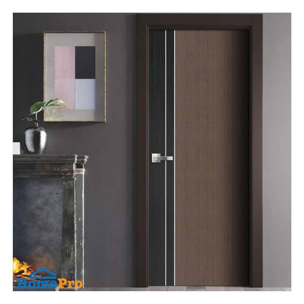 ประตูภายใน UPVC เจาะลูกบิด ECO-DOOR PX1 80x200 ซม. สีทูโทนโอ๊ค