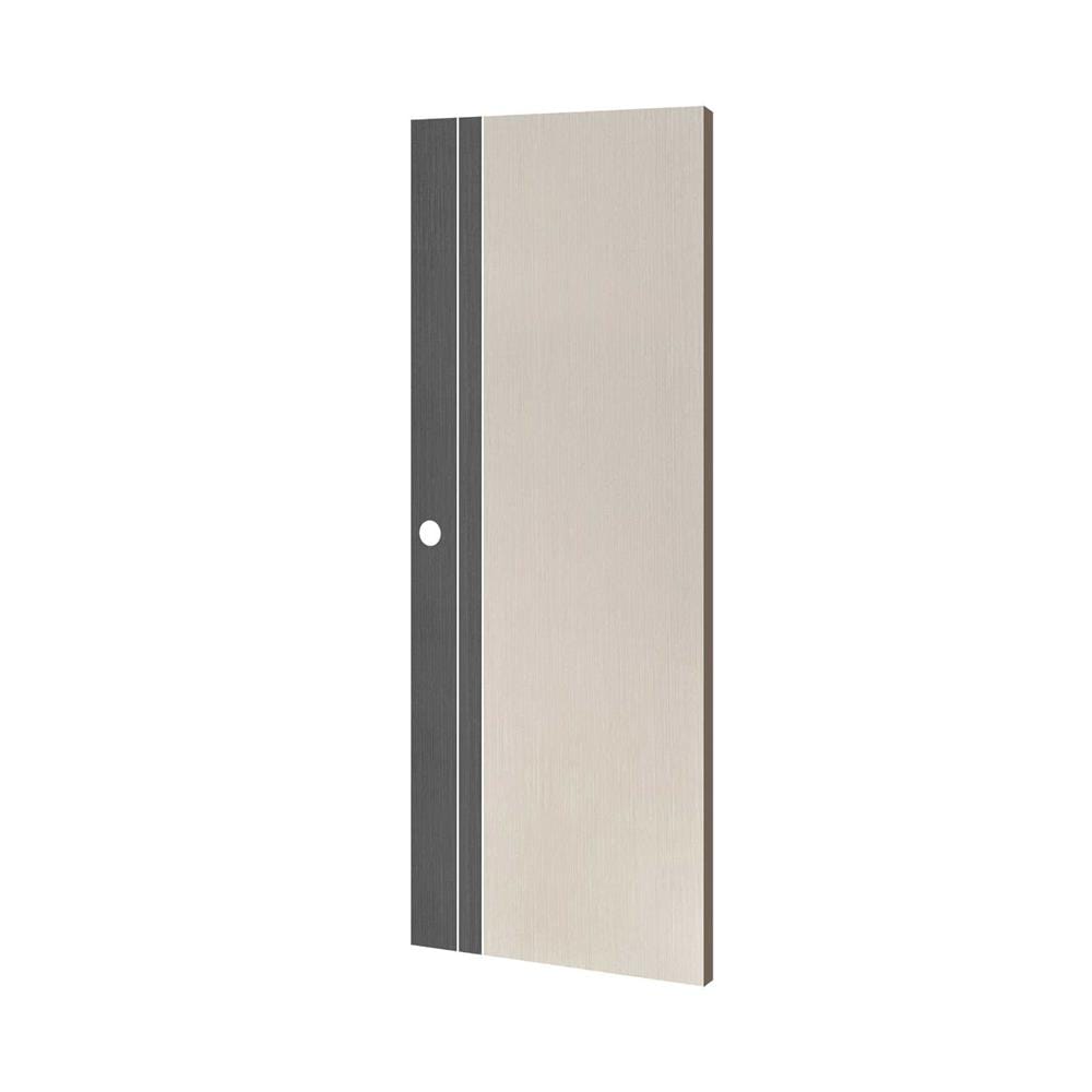 ประตูภายใน UPVC เจาะลูกบิด ECO-DOOR PX2 80x200 ซม. สีครีมทูโทนเทา