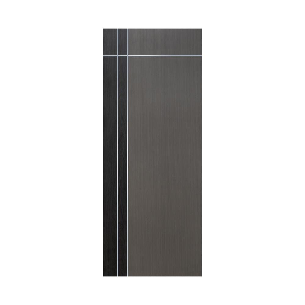 ประตูภายใน WPC ไม่เจาะลูกบิด ECO-DOOR WP1 90x200 ซม. สีเทาทูโทน