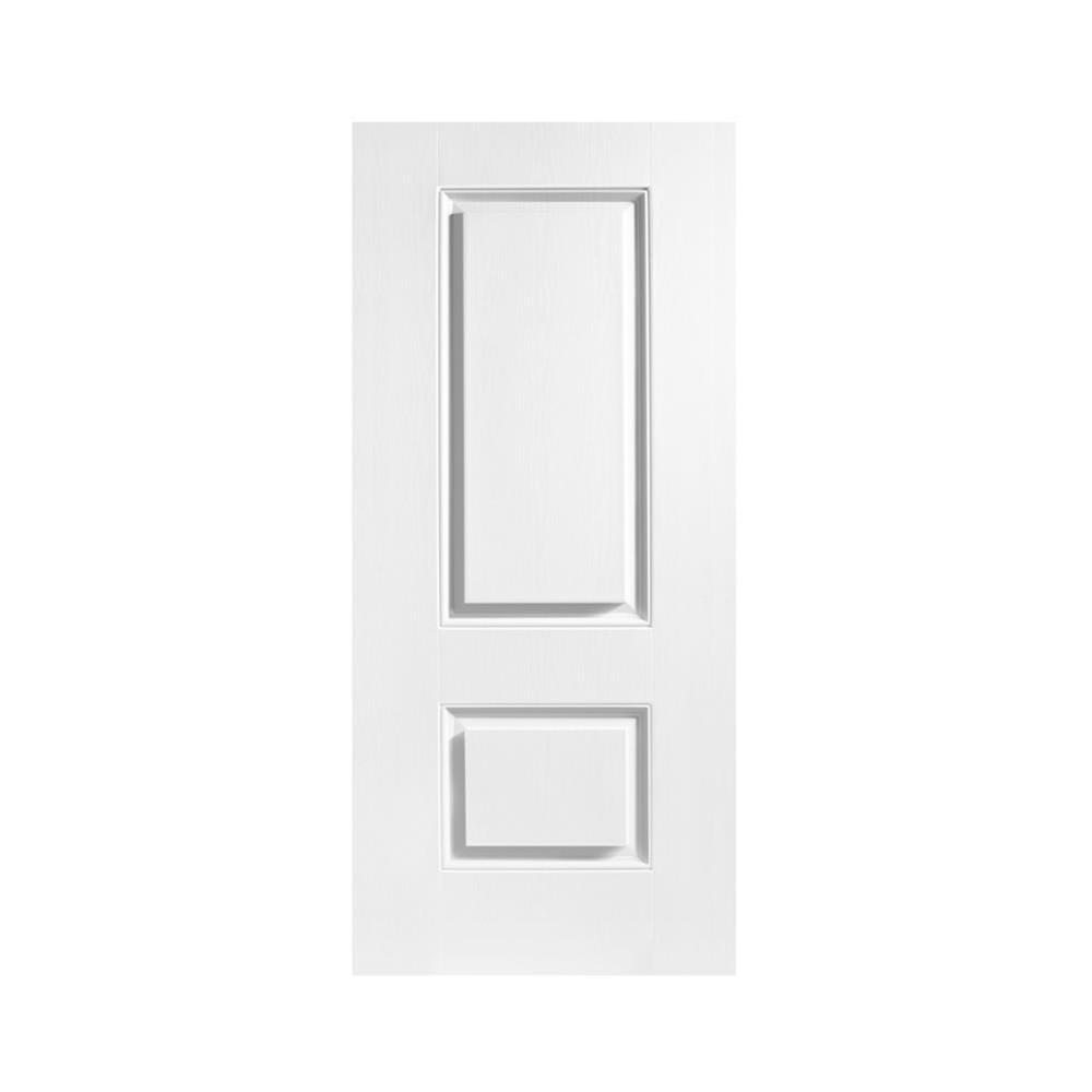 ประตูภายนอก UPVC ไม่เจาะลูกบิด ECO-DOOR UPVC2 90x200 ซม. สีขาว