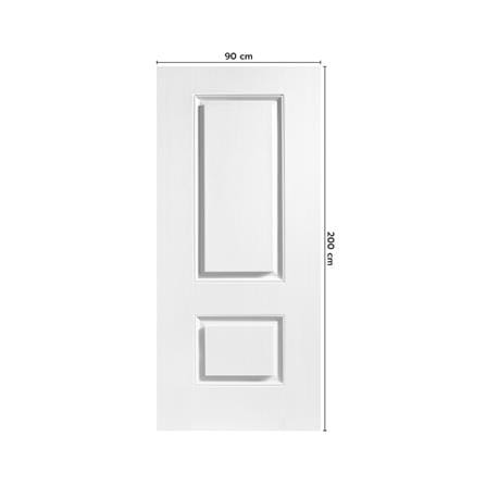 ประตูภายนอก UPVC ไม่เจาะลูกบิด ECO-DOOR UPVC2 90x200 ซม. สีขาว_3