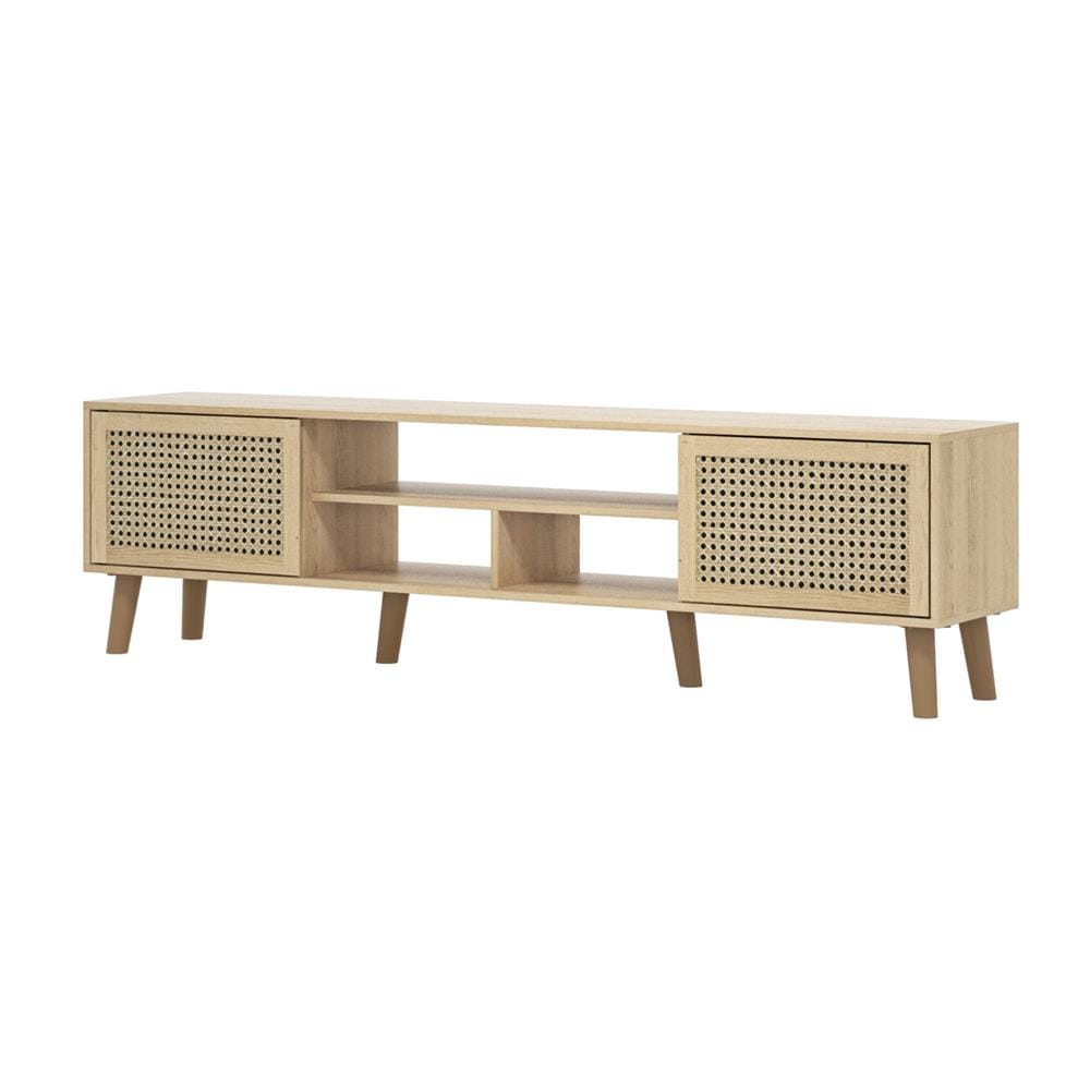 ตู้วางทีวี TOMATO HOME MILLERS RATTAN 180 ซม. สีโอ๊ค