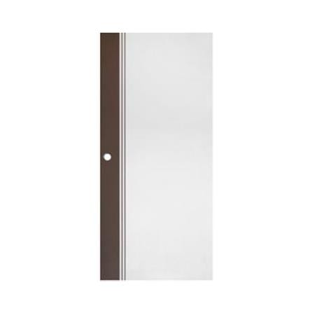 ประตูภายนอก UPVC เจาะลูกบิด ECO-DOOR ED2 90x200 ซม. สีขาว/โอ๊ค_0