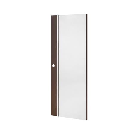 ประตูภายนอก UPVC เจาะลูกบิด ECO-DOOR ED2 90x200 ซม. สีขาว/โอ๊ค_1