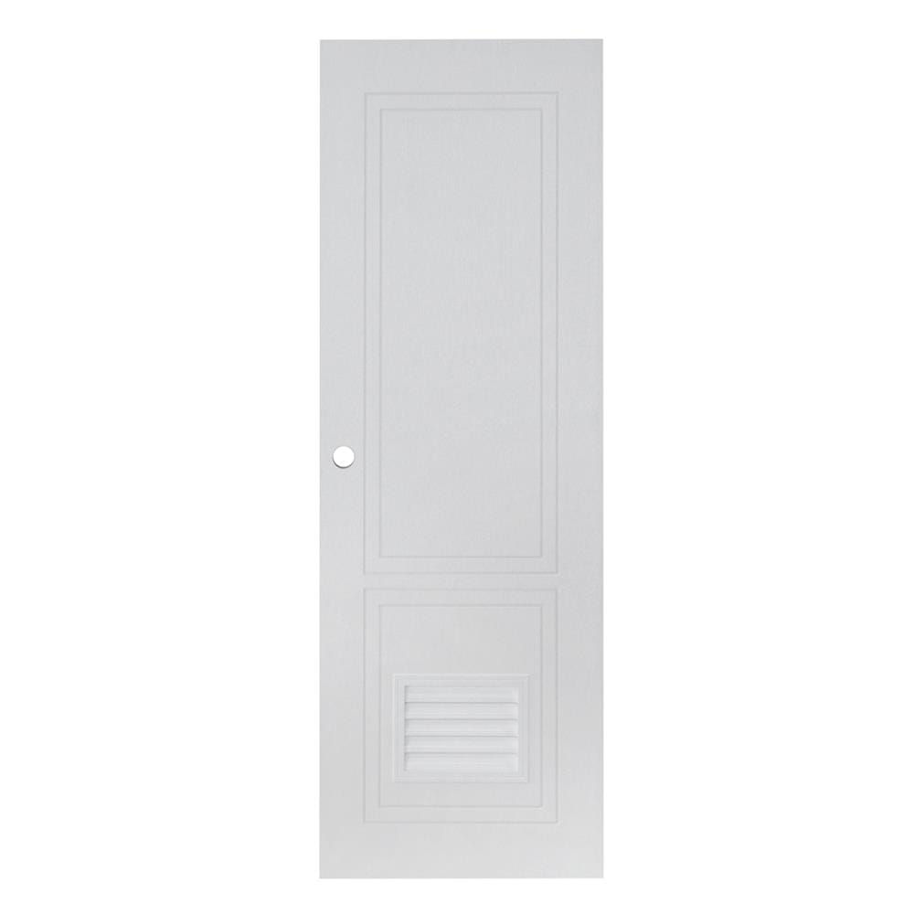 ประตูห้องน้ำ UPVC เจาะลูกบิด MODERNWOOD MLIR025 70x200 ซม. สีขาว