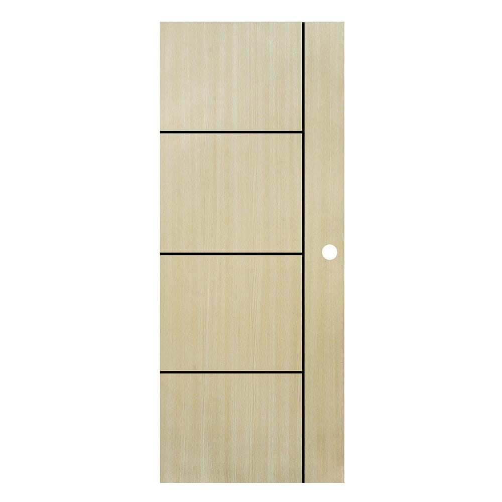 ประตูภายใน UPVC เจาะลูกบิด MODERNWOOD LMWNR003 80x200 ซม. สี TAN MAPLE