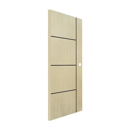 ประตูภายใน UPVC เจาะลูกบิด MODERNWOOD LMWNR003 80x200 ซม. สี TAN MAPLE_1