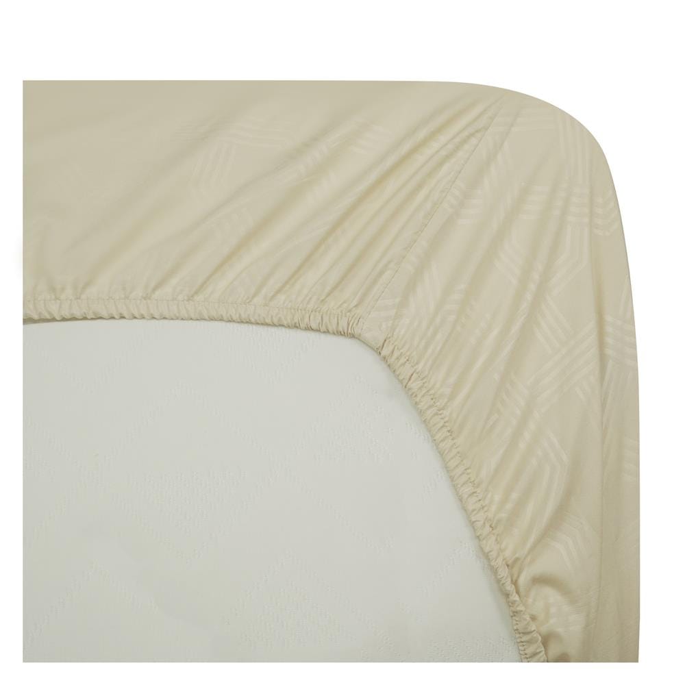 ชุดผ้าปูที่นอน 5 ฟุต (ชุด 3 ชิ้น) HOME LIVING STYLE MANDELA สี BEIGE