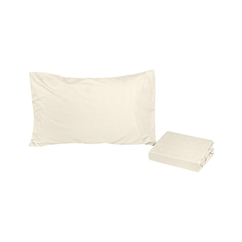 ชุดผ้าปูที่นอน 3.5 ฟุต (ชุด 2 ชิ้น) HOME LIVING STYLE MANDELA สี BEIGE