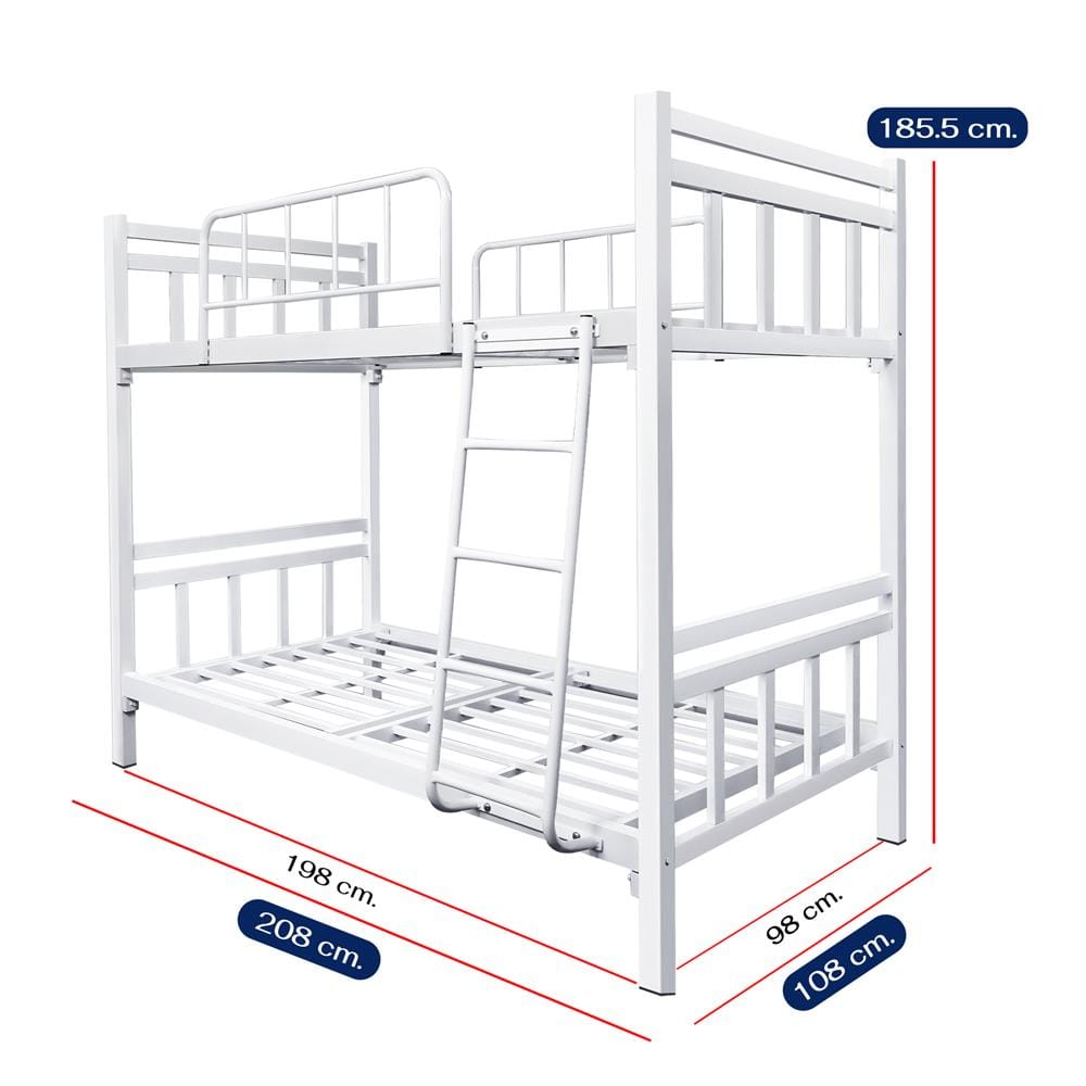 เตียง 2 ชั้น THAIBULL SSTSIL2F-0141-105R สีขาว