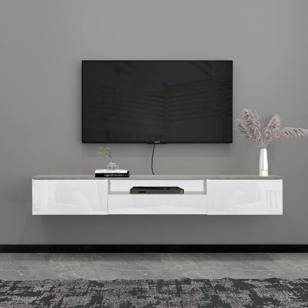 ตู้วางทีวี TOMATO HOME ROME 200 ซม. สีขาว