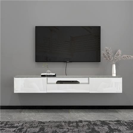 ตู้วางทีวี TOMATO HOME ROME 200 ซม. สีขาว_3